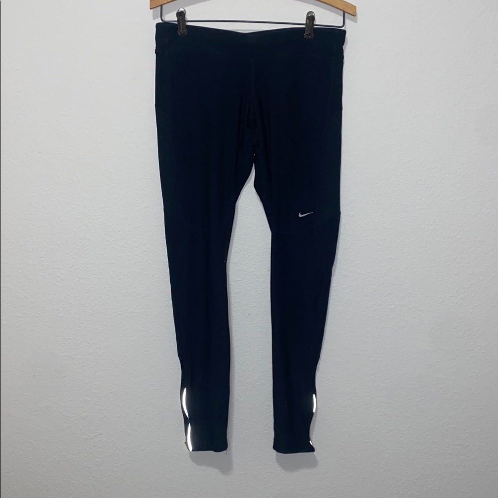 🐛Nike Dri-fit Black leggings that zip open at the bottoms of the legs! - Picture 2 of 10